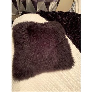 Z Gallerie 22' Mongolian Pillows and Oslo Throw